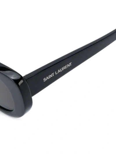 Shop Saint Laurent Sl316 Betty Rounded Sunglasses In Black