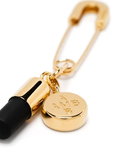 Shop Ambush Pill Detail Single Earring In Gold