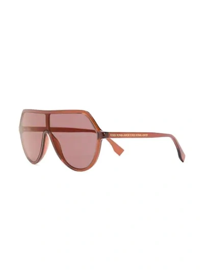 Shop Fendi Ff0377s 09q/0l Sunglasses In Brown