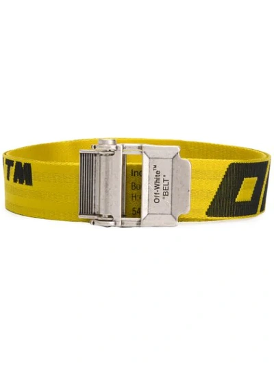 Shop Off-white 2.0 Industrial Belt In Yellow