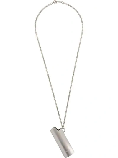 Shop Ambush Whistle-pendant Chain Necklace In Silver