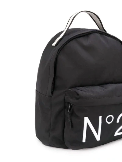 Shop N°21 Logo Print Backpack In Black