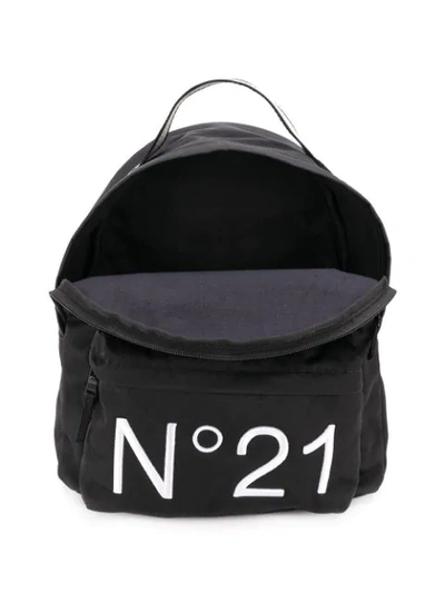 Shop N°21 Logo Print Backpack In Black