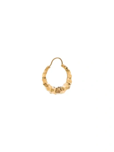 Shop All Blues Hungry Snake Hoop Earrings In Gold