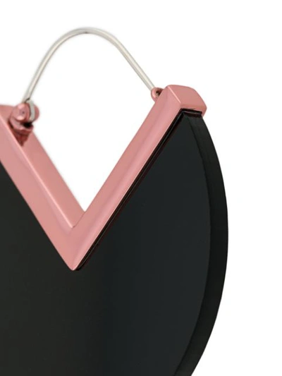 Shop Isabel Marant Geometric Mismatched Drop Earrings In Black