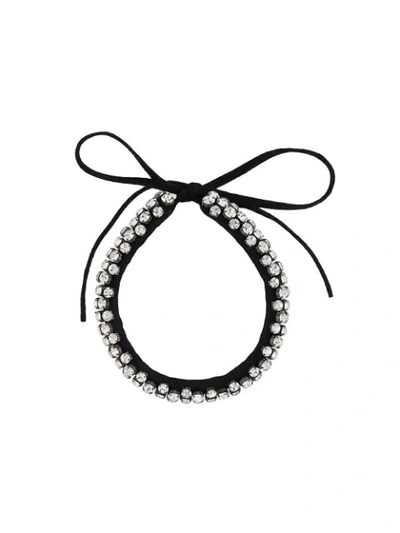 Shop Isabel Marant Crystal-embellished Choker Necklace In Black