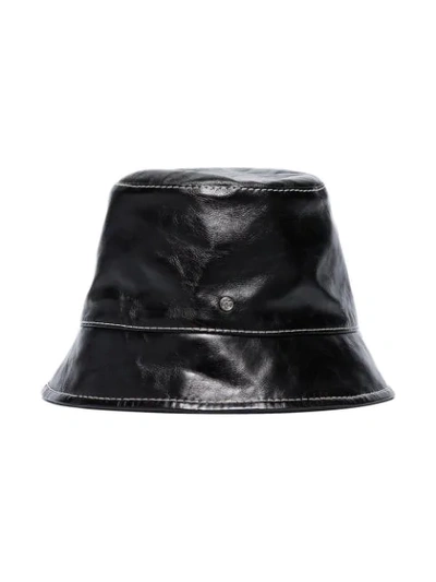 Shop Maison Michel Souna Bucket Hat In Black