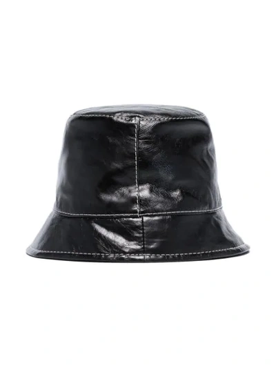 Shop Maison Michel Souna Bucket Hat In Black