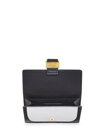 Shop Fendi X Joshua Vides Painted Ff Motif Wallet In White