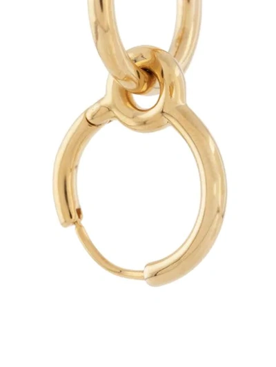 Shop Charlotte Chesnais Three Lovers Hoop Earring In Gold