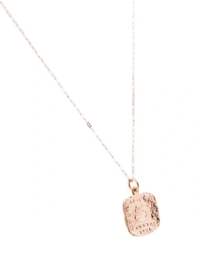 Shop Alighieri 9kt Rose Gold Infernal Storm Necklace In Pink