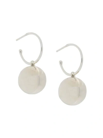 Shop Wouters & Hendrix Rebel Drop Hoop Earrings In Silver