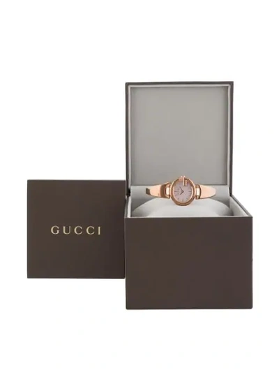 Pre-owned Gucci  Shima Quartz 16mm In Gold