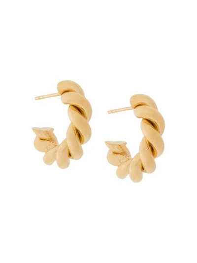Shop Isabel Lennse Twisted Loops In Gold