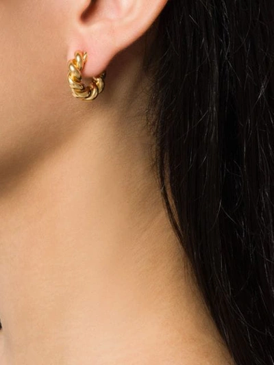 Shop Isabel Lennse Twisted Loops In Gold