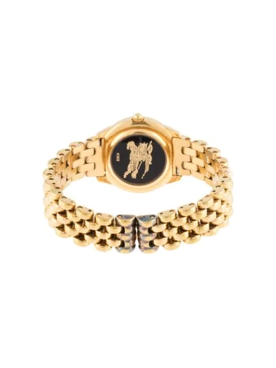 Pre-owned Burberry  4100 25mm In Gold