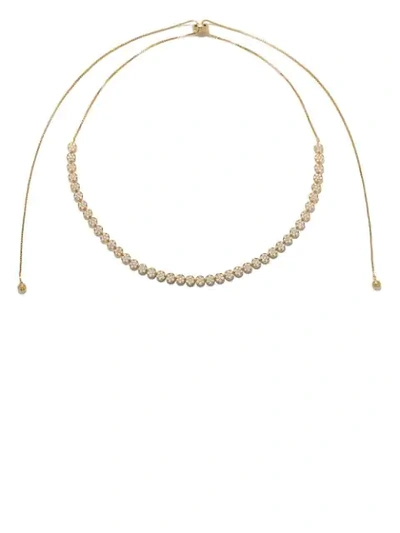 Shop As29 18k Yellow Gold Diamond Indiana Choker Necklace
