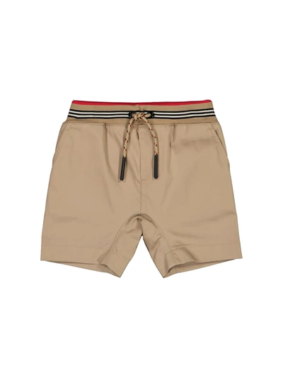 Shop Burberry Kids Shorts For Boys In Beige