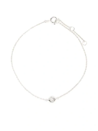 Shop The Alkemistry 18kt White Gold Rose Cut Diamond Bracelet In Silver