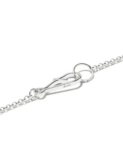 Shop Annoushka 14kt White Gold Diamond Initial H Necklace In 18ct White Gold