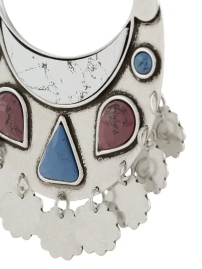 Shop Isabel Marant Move Your Body Earrings In Silver