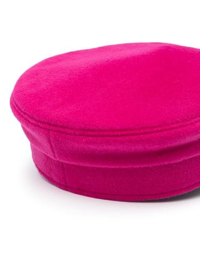 Shop Ruslan Baginskiy Embroidered Logo Baker Boy Hat In Pink