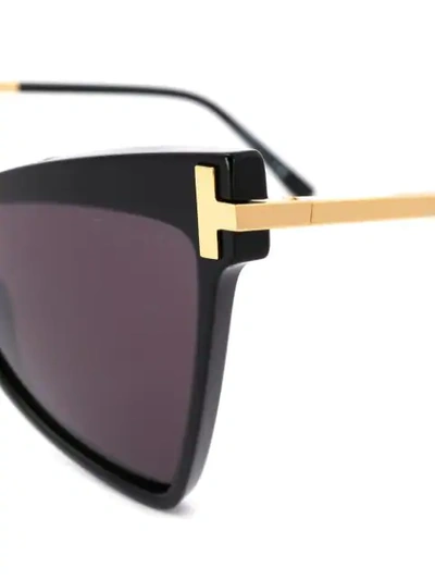 Shop Tom Ford Extreme Cat Eye Sunglasses In Black