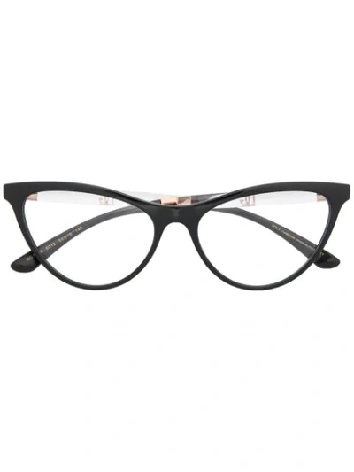 Shop Dolce & Gabbana Cat-eye Frame Optical Glasses In Black