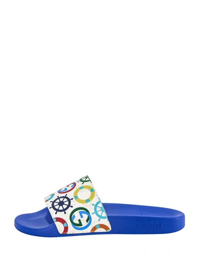 Shop Gucci Kids Sandals For Unisex In Blue
