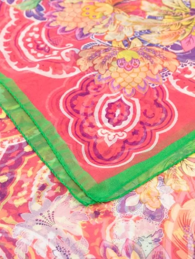 Shop Etro Paisley Print Scarf In Pink