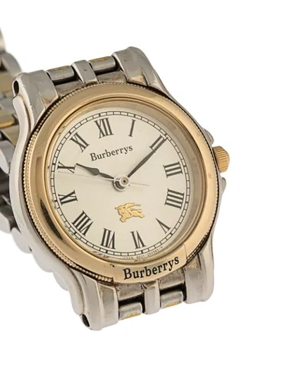 Pre-owned Burberry  2830-266790y 23mm In Silver