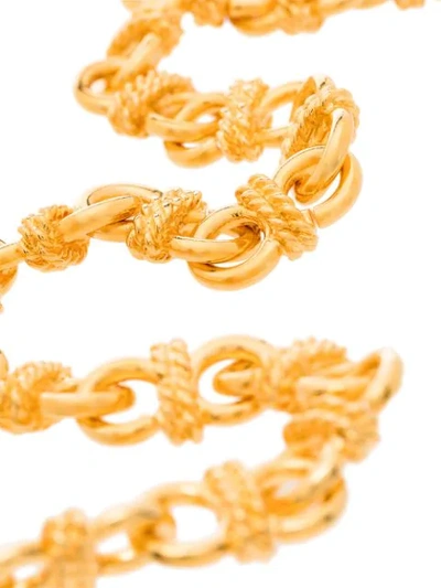 Shop Kenneth Jay Lane Infinity Chain-link Necklace In Gold