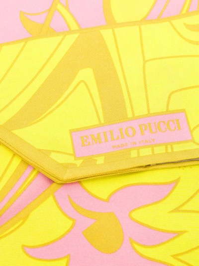 Shop Emilio Pucci Dinamica Degradè Print Scarf In Pink