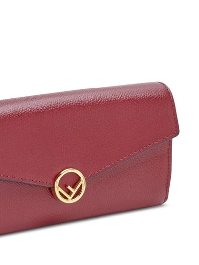 Shop Fendi F Is  Wallet On Chain In Red