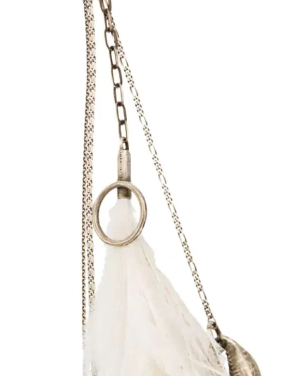 Shop Ann Demeulemeester Pendant Necklace In White