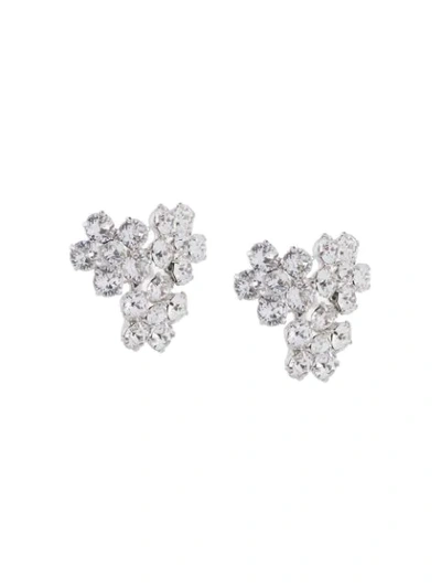 Shop Jennifer Behr Violet Stud Earrings In Silver