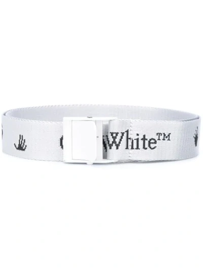 Shop Off-white Mini Industrial Logo Belt In White
