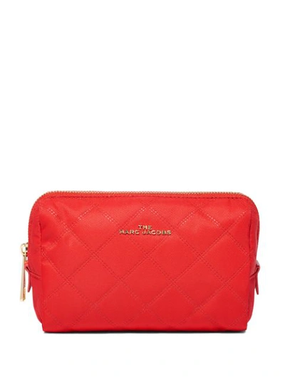 Shop Marc Jacobs Beauty Triangle Pouch Bag In Red