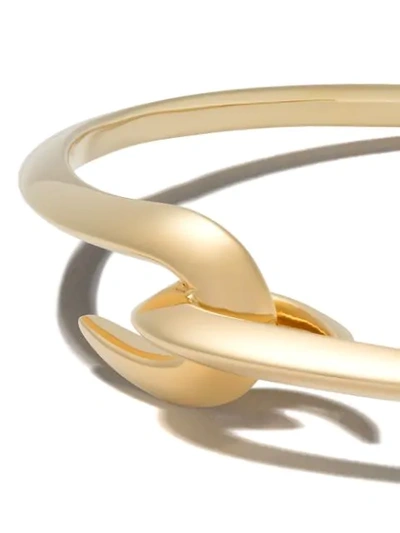 Shaun Leane Hook Large Hoop Earrings In Yellow Gold Vermeil