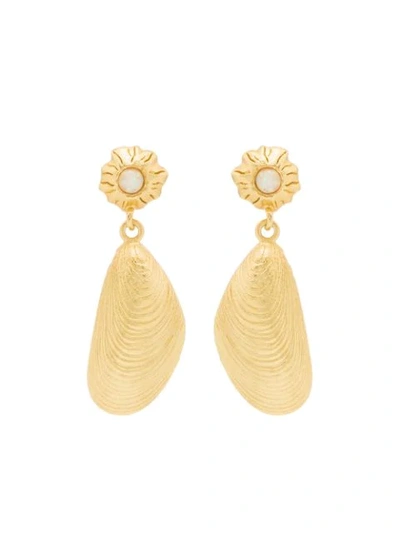 Shop Anni Lu 18kt Gold Plated Brass Petit Moules Earrings