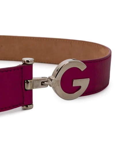 Shop Dolce & Gabbana Logo Plaque Belt In Pink