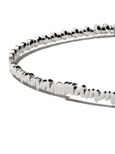 Shop Suzanne Kalan 18kt White Gold Fireworks Classic Baguette Diamond Choker