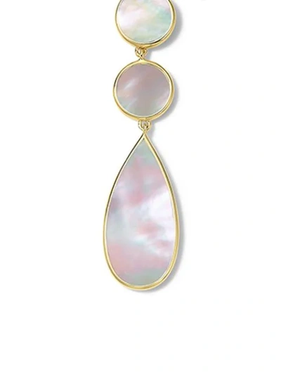 Shop Ippolita 18kt Yellow Gold Polished Rock Candy Double Dot And Teardrop Mother-of-pearl Earrings