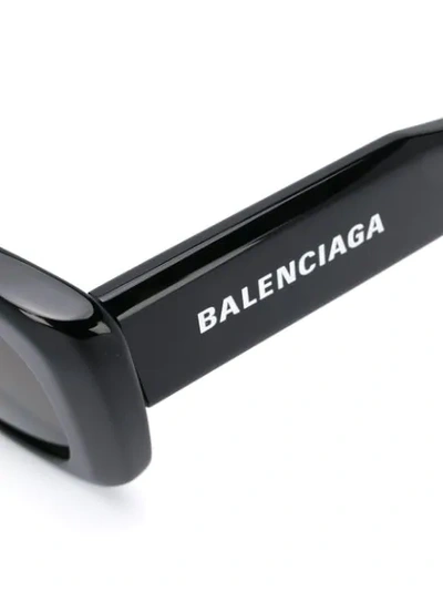 Shop Balenciaga Paris Square-frame Sunglasses In Black