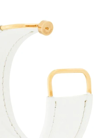 Shop Jacquemus Les Fauteuils Earrings In White