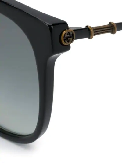 BAMBOO-EFFECT SOFT-SQUARE SUNGLASSES