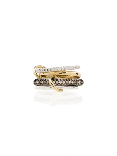 Shop Spinelli Kilcollin Vega 18k Yellow Gold Diamond Ring In Metallic
