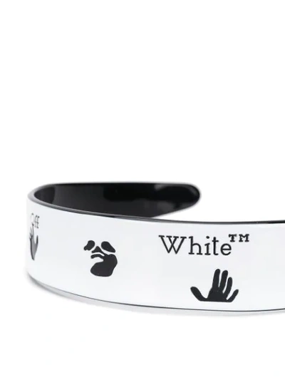 Shop Off-white Logo-print Headband In White