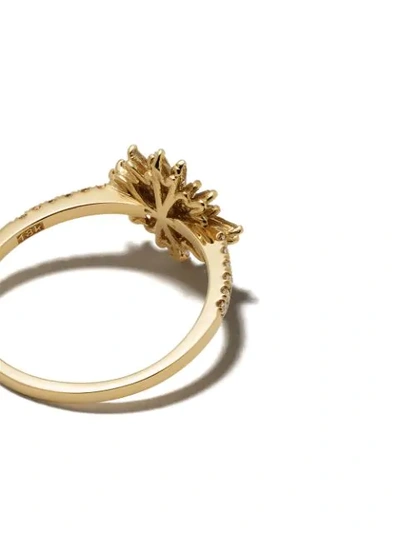 Shop Suzanne Kalan 18kt Yellow Gold Fireworks Snowflake Diamond Ring In Rose Gold 240 Cts Diamonds