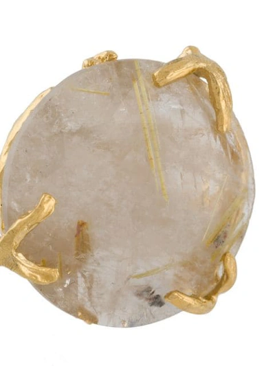 Shop Wouters & Hendrix Rutilated Quartz Ring In Gold